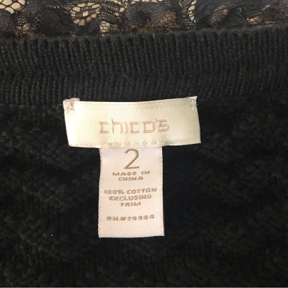 Chico’s Cardigan With Leopard Ruffle Trim - Picture 3 of 16